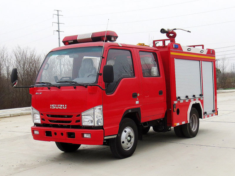  国六庆铃100P蓝牌水罐消防车