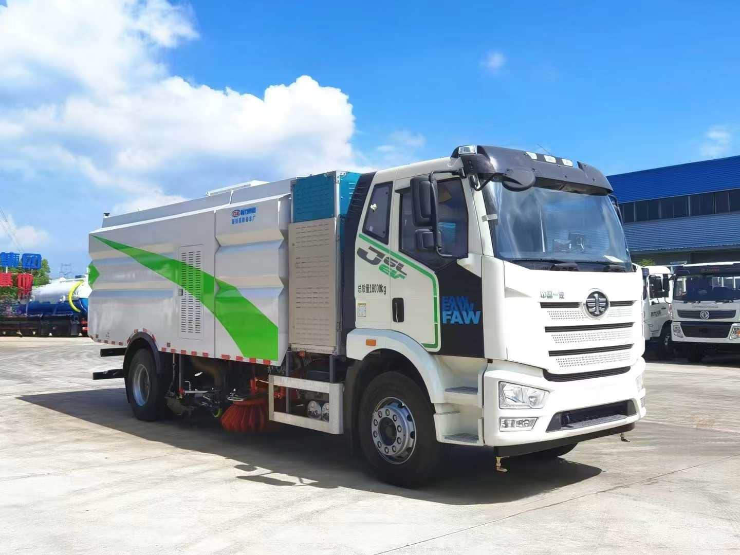 解放纯电动洗扫车