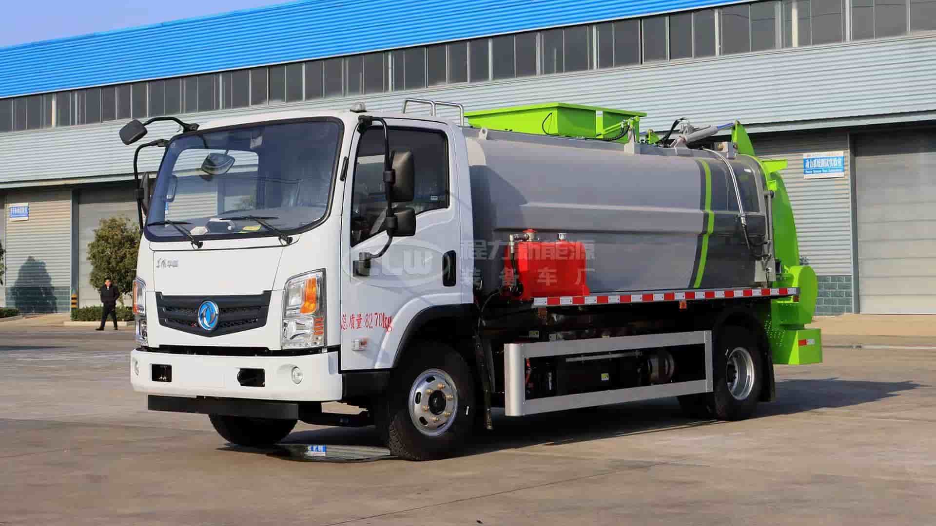 8方东风华神纯电动餐厨垃圾车