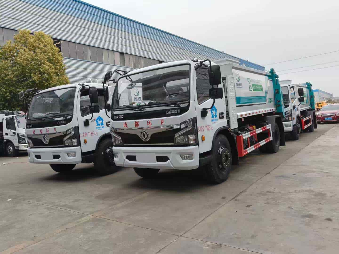 东风福瑞卡新能源油电混动9立方餐厨垃圾车