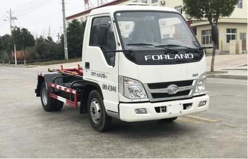 福田时代小卡之星2蓝牌勾臂垃圾车1.5T