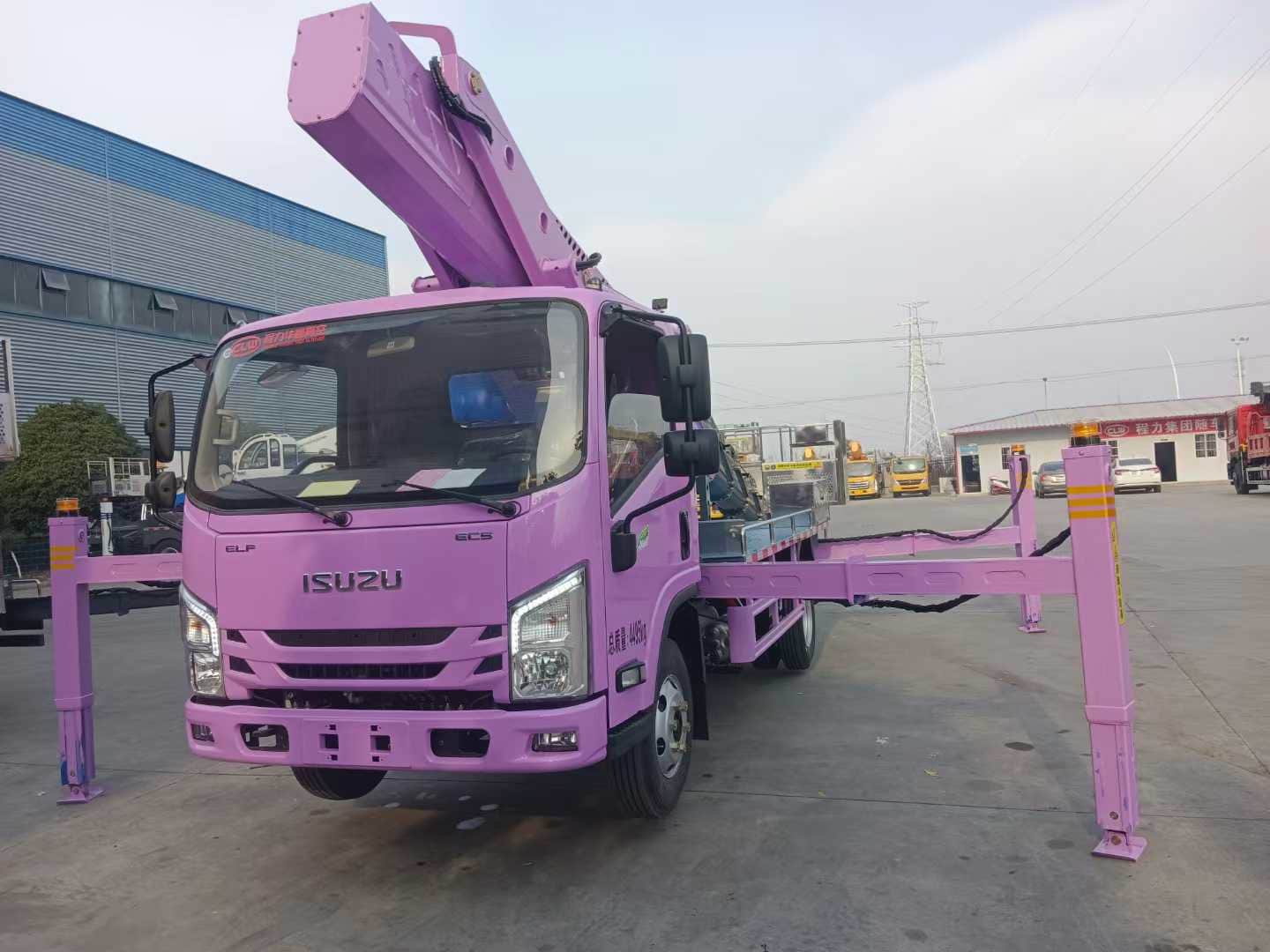 五十铃香芋紫33米高空作业车
