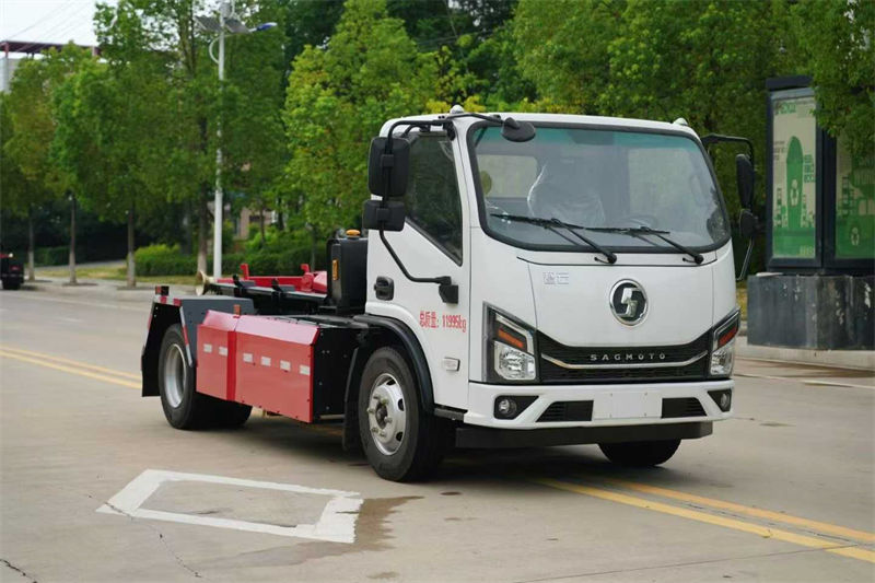 陕汽智云新能源纯电勾臂垃圾车