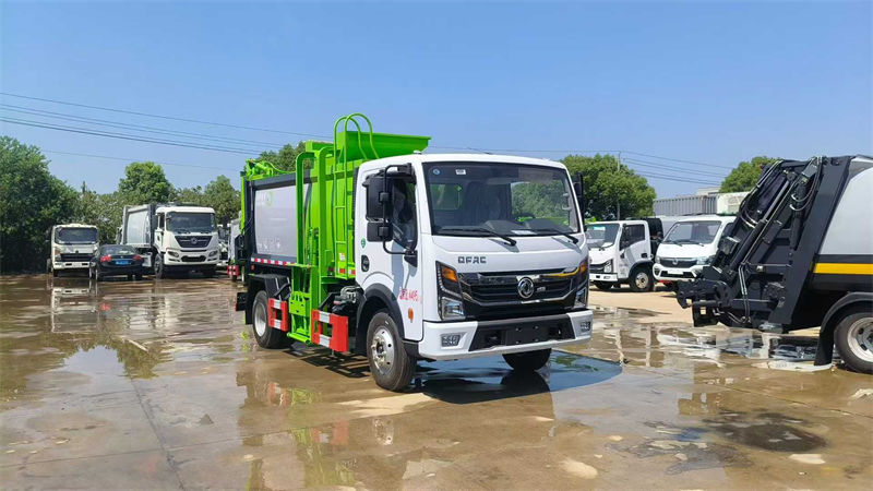 东风多利卡D6蓝牌餐厨垃圾车