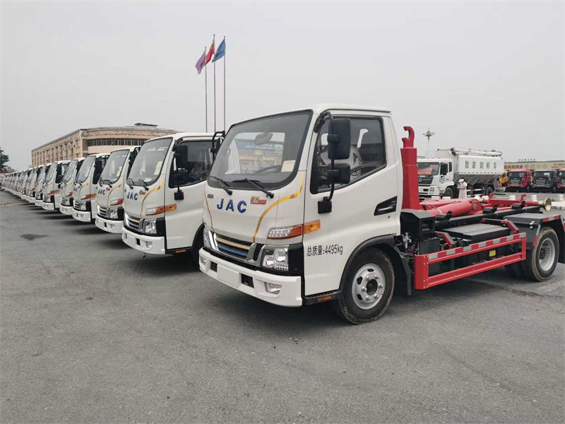 江淮混合动力车厢可卸式垃圾车