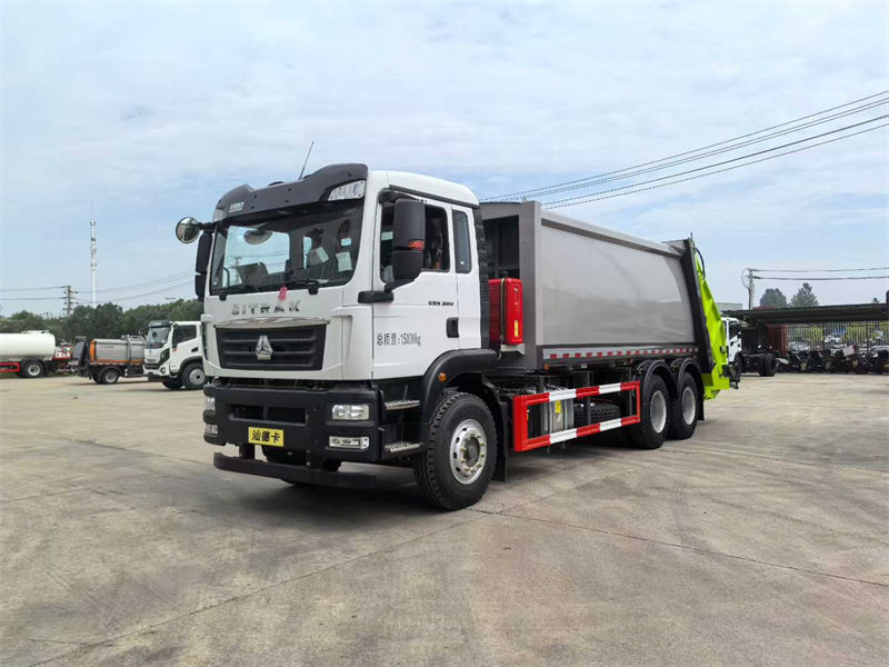 重汽汕德卡后双桥压缩式垃圾车