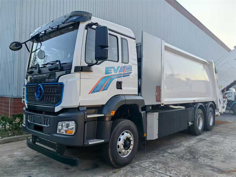 陕汽德龙新能源纯电动压缩式垃圾车