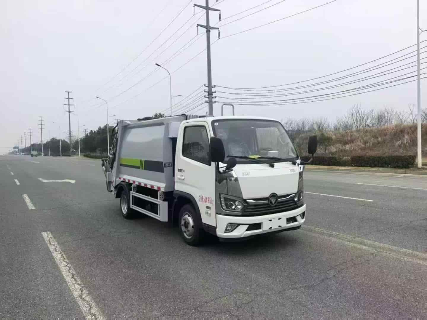 奥铃智蓝6方新能源纯电动压缩车垃圾车