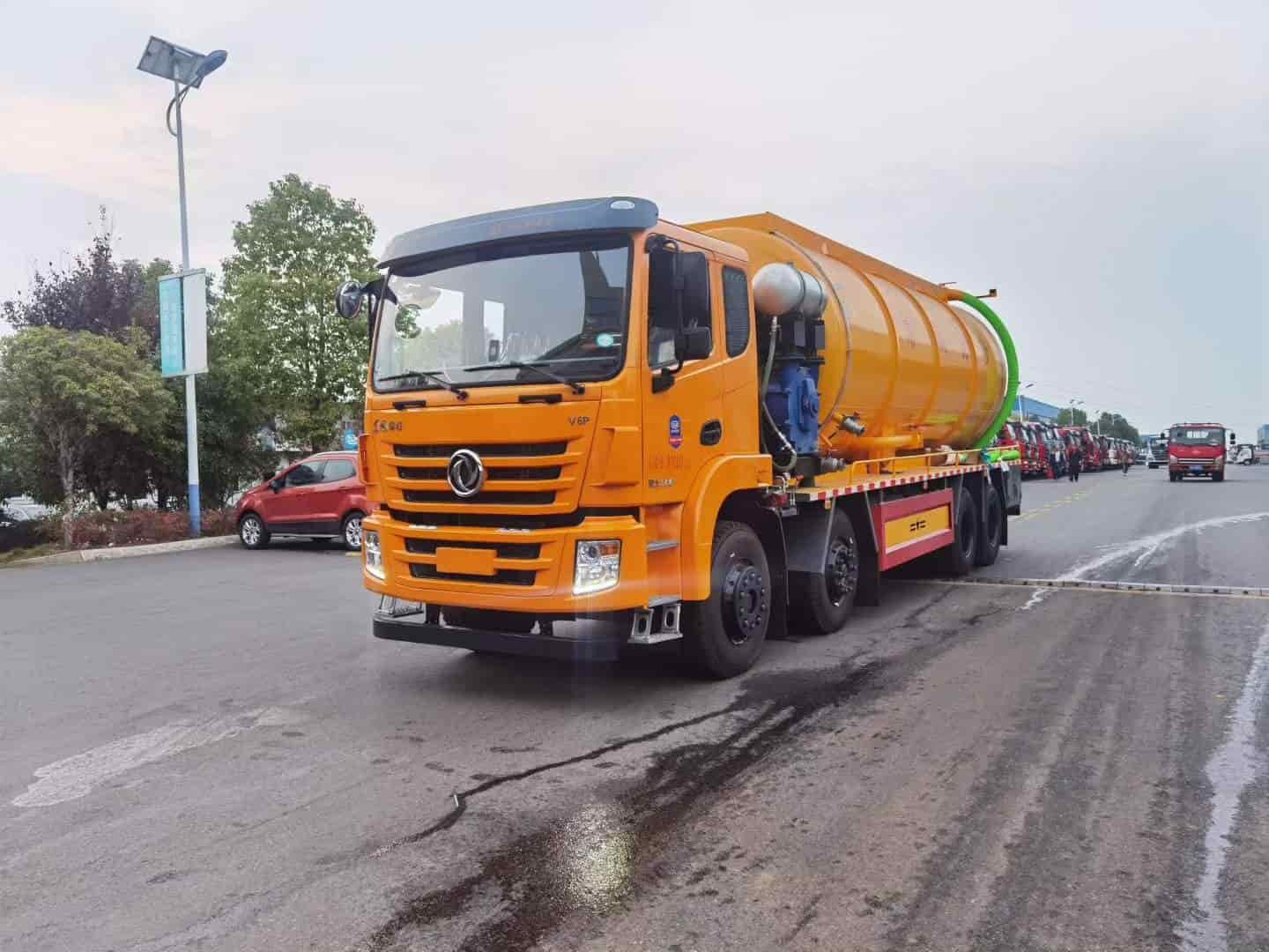 东风锦程前四后八清洗吸污车
