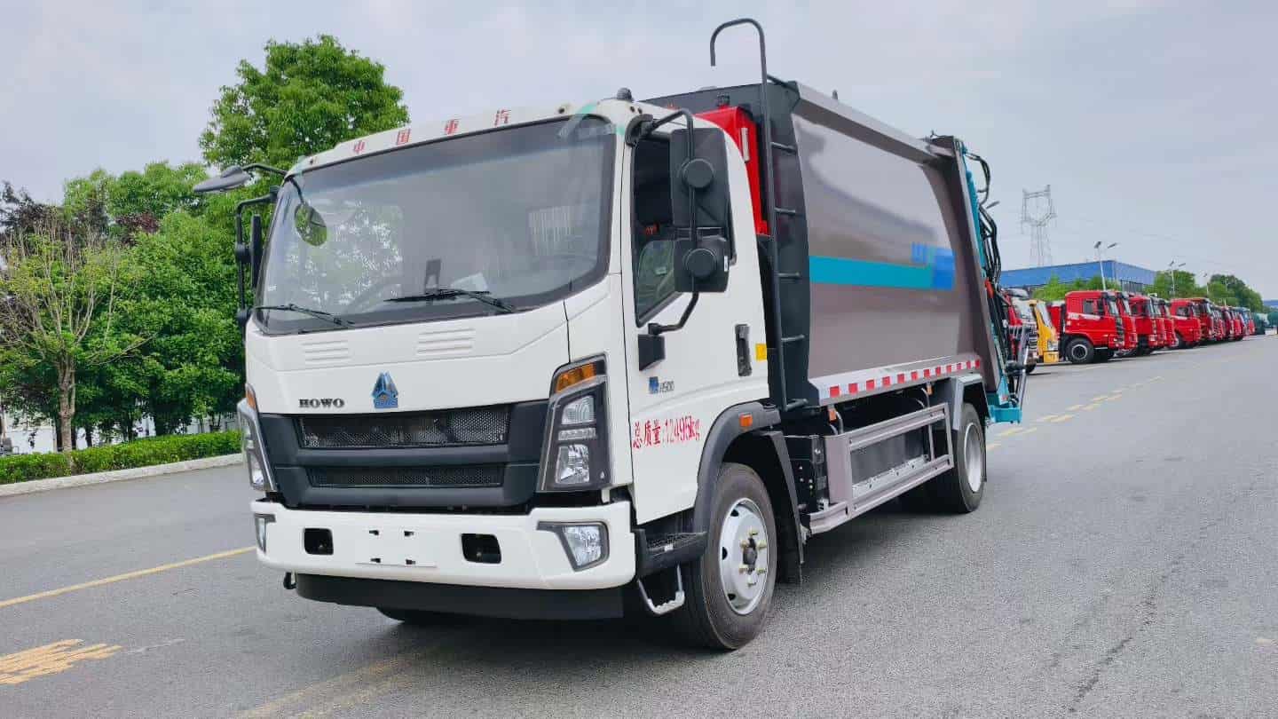 重汽豪沃新能源纯电动12立方压缩垃圾车