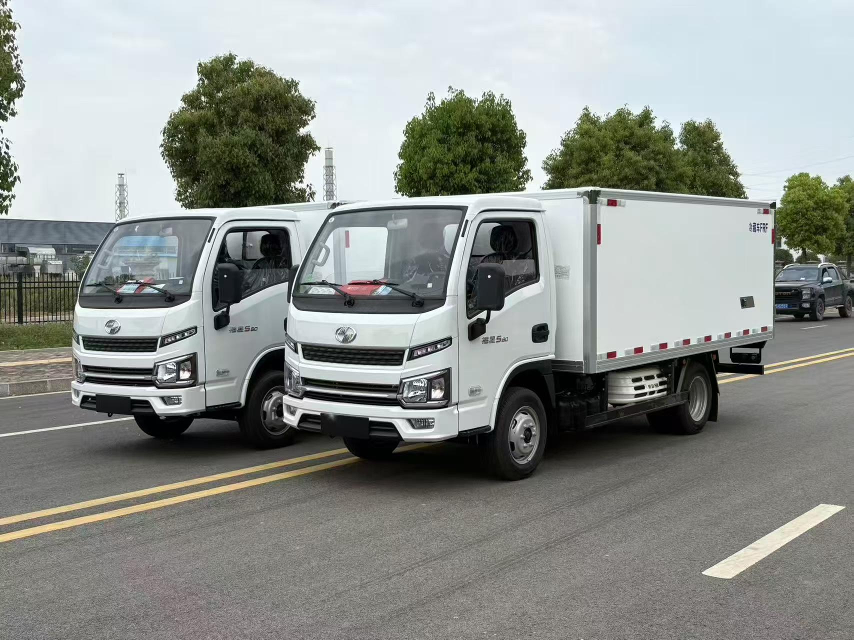 跃进柴油S80地库版冷藏车
